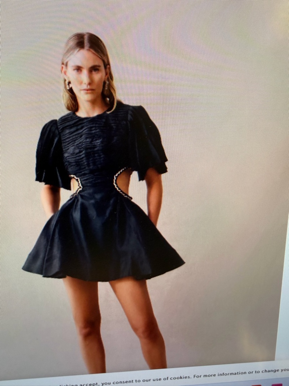 Black Short Sleeve dress 

Size us 4